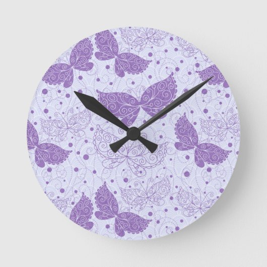 Frühling Muster Runde Wanduhr (Vorderseite)