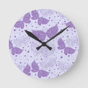 Frühling Muster Runde Wanduhr