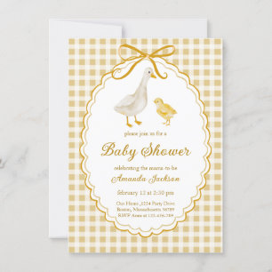 Frühling Mutter Gans und Gössel Baby Shower Einladung