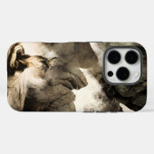 Frühling Mystischer Fuchs Nebeliger Berg Minimalis Case-Mate iPhone Hülle (Rückseite (Horizontal))