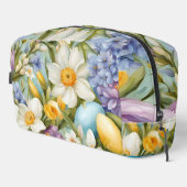 Frühling. Narzissen, Hyazinthen, Tulpen, Ostereier Waschbeutel (Rechte Ecke)