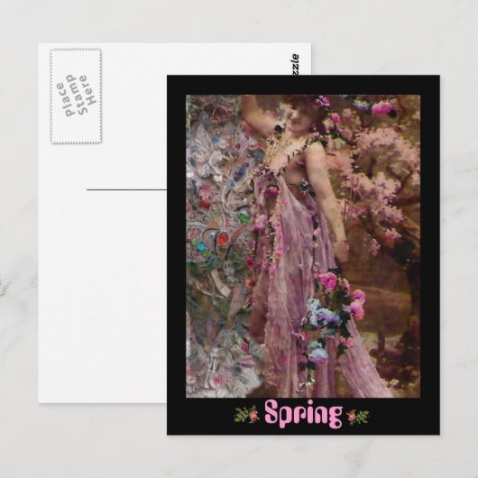 Frühling, Neubeginn Postkarte (Vorne/Hinten)