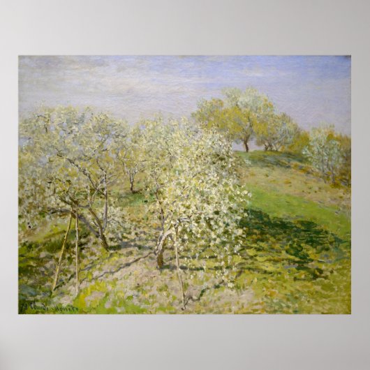 Frühling (Obstbäume im Blut) Claude Monet Poster (Vorne)