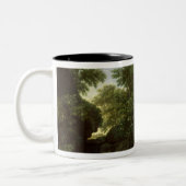 Frühling oder das Garten Eden Zweifarbige Tasse (Links)