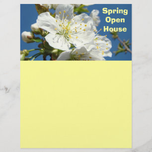 Frühling Open House Flyer Papier Erstellen Sie Fly