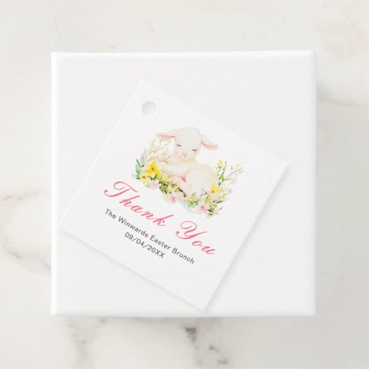 Frühling Osterlamm Ostern Brunch Geschenkanhänger (Beispiel)