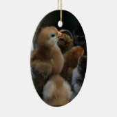 Frühling/Ostern: Küken, Kaninchen Keramikornament (Rechts)