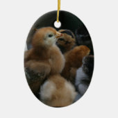 Frühling/Ostern: Küken, Kaninchen Keramikornament (Vorne)