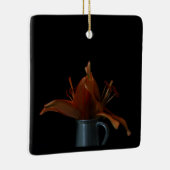 Frühling/Ostern: Lilien und Biene Keramikornament (Rechts)