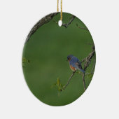 Frühling/Ostern: Männliche Drossel, weibliche Keramik Ornament (Rechts)