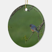 Frühling/Ostern: Männliche Drossel, weibliche Keramik Ornament (Links)