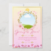 Frühling-Party Einladung (Vorderseite)