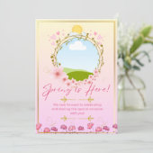 Frühling-Party Einladung (Stehend Vorderseite)