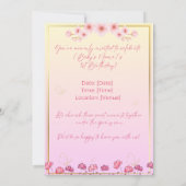 Frühling-Party Einladung (Rückseite)