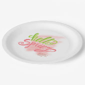 Frühling-Party Pappteller (Schrägansicht)