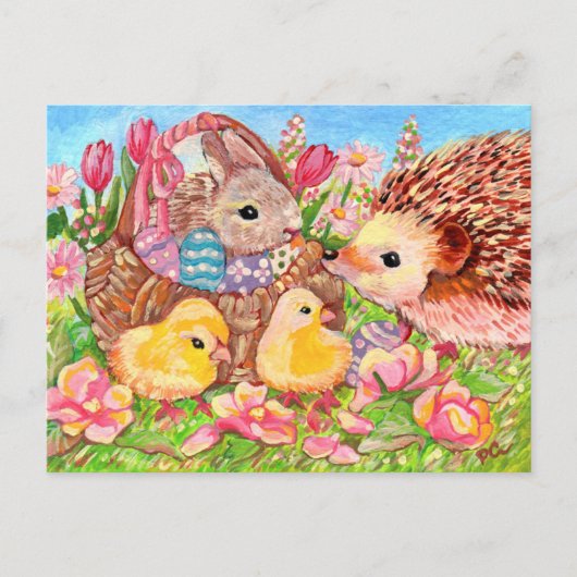 Frühling-Party Postkarte (Vorderseite)