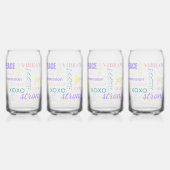 Frühling Pastel High Vibe Ich bin positiv Energie Dosenglas (Hinten)