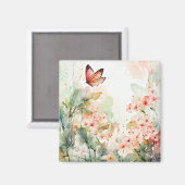 Frühling, pastellfarbene Wasserfarben, künstliche Magnet (Vorderseite/Rückseite)