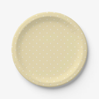 Frühling Polka Dots Micro | Buttercreme Pappteller