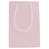 Frühling Polka Dots Micro | Soft Blush Mittlere Geschenktüte (Vorderseite)