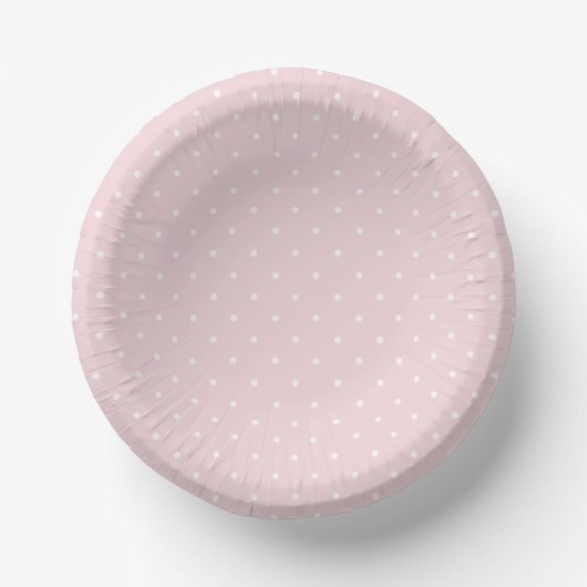 Frühling Polka Dots Micro | Soft Blush Pappteller (Vorderseite)