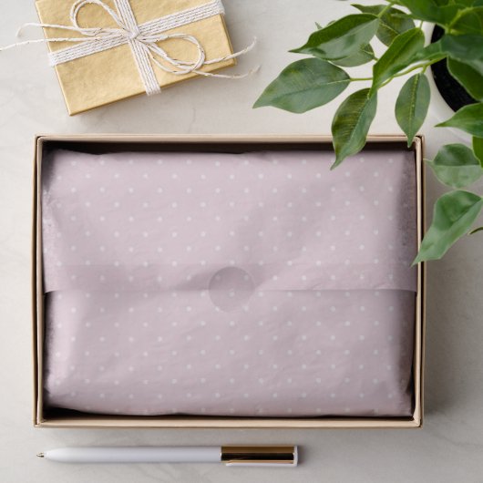 Frühling Polka Dots Micro | Soft Blush Seidenpapier (Geschenk)