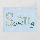 Frühling Postkarte (Vorderseite)