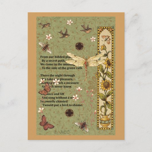 Frühling Postkarte (Vorderseite)