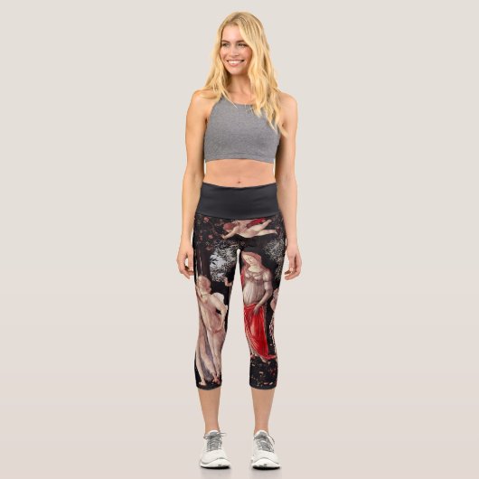 Frühling Primavera Sandro Botticelli Renaissance Capri Leggings (Vorderseite)