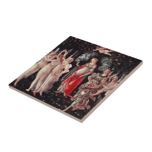 Frühling Primavera Sandro Botticelli Renaissance Fliese (Seite)