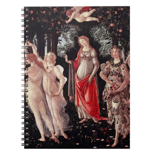 Frühling Primavera Sandro Botticelli Renaissance Notizblock (Vorderseite)