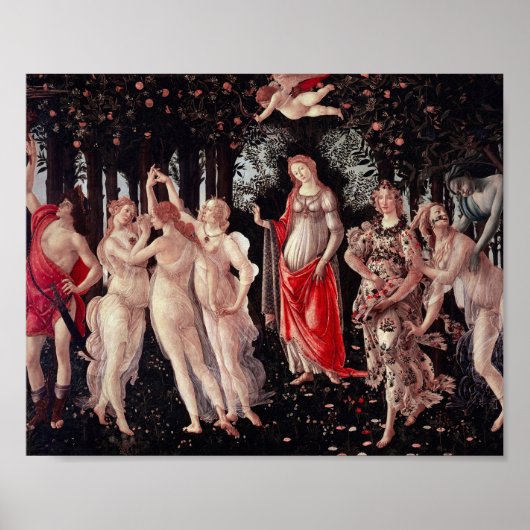 Frühling Primavera Sandro Botticelli Renaissance Poster (Vorne)