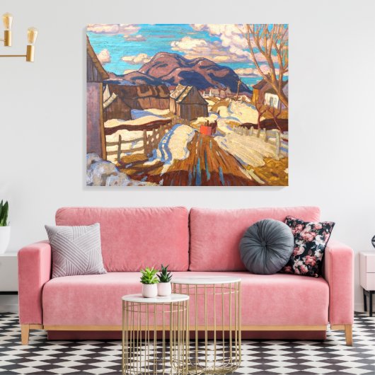 Frühling, Quebec | A. Y. Jackson | Leinwanddruck (Insitu (Wohnzimmer))