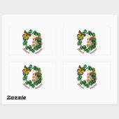 Frühling: Rechteckiger Aufkleber (Blatt)