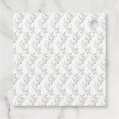Frühling Reh Baby Shower Geschenkanhänger (Rückseite)