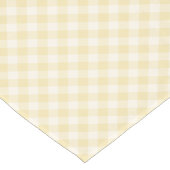 Frühling Retro Gingham | Buttercreme Kurzer Tischläufer (Ecke)