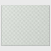 Frühling Retro Gingham | Gedämpftes Salbei Geschenkpapier (Flach)