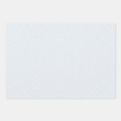 Frühling Retro Gingham | Puderblau Geschenkpapier Set (Vorderseite 3)