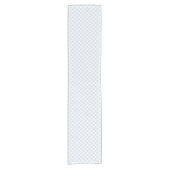 Frühling Retro Gingham | Puderblau Kurzer Tischläufer (Vorderseite)