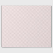 Frühling Retro Gingham | Soft Blush Geschenkpapier (Flach)