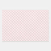 Frühling Retro Gingham | Soft Blush Geschenkpapier Set (Vorderseite 2)