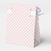 Frühling Retro Gingham | Soft Blush Geschenkschachtel (Rückseite)