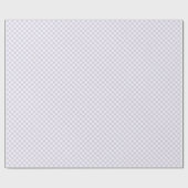 Frühling Retro Gingham | Staubiges Lavendel Geschenkpapier (Flach)