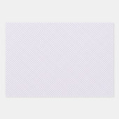 Frühling Retro Gingham | Staubiges Lavendel Geschenkpapier Set (Vorderseite 3)