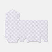 Frühling Retro Gingham | Staubiges Lavendel Geschenkschachtel (Ungefaltet)