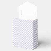 Frühling Retro Gingham | Staubiges Lavendel Geschenkschachtel (Geöffnet)
