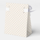 Frühling Retro Gingham | Weicher Leinen Geschenkschachtel (Rückseite)