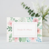 Frühling Romance Notecard Einladung (Stehend Vorderseite)