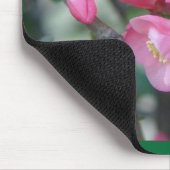 Frühling Rosa Blühende Zierquitte Mousepad (Ecke)