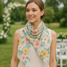 Frühling Rosa Floral Chiffon